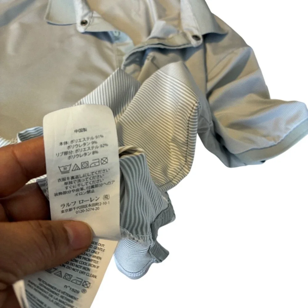 RLX Ralph Lauren Golf Polo Gray‎ Performance Sretch Moisture Wicking XL Golfcore